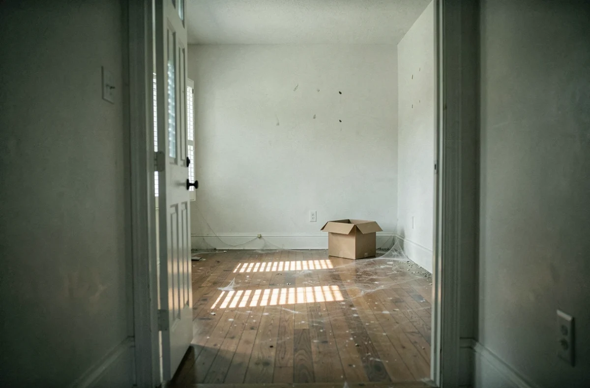 Appartement vide et abandonné illustrant la situation d'un logement vacant soumis à taxation