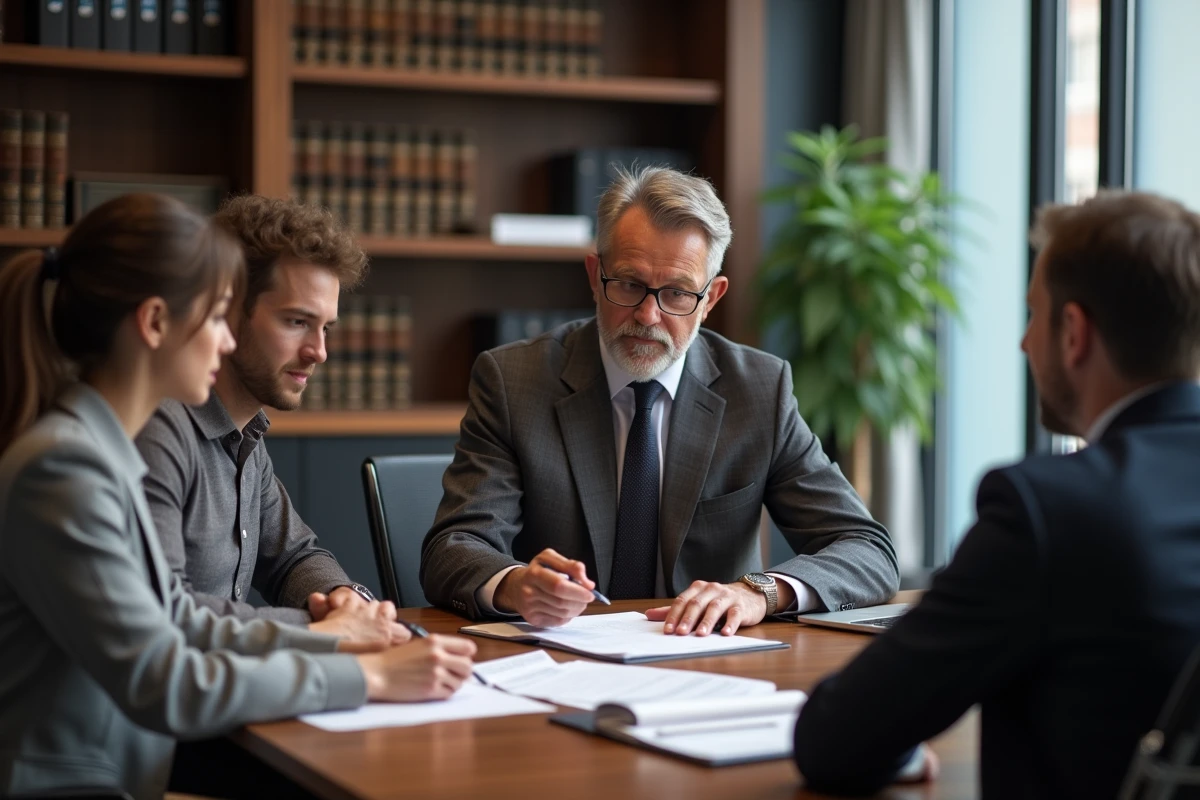 Avocat conseillant un couple de locataires sur la contestation d'une retenue de garantie locative