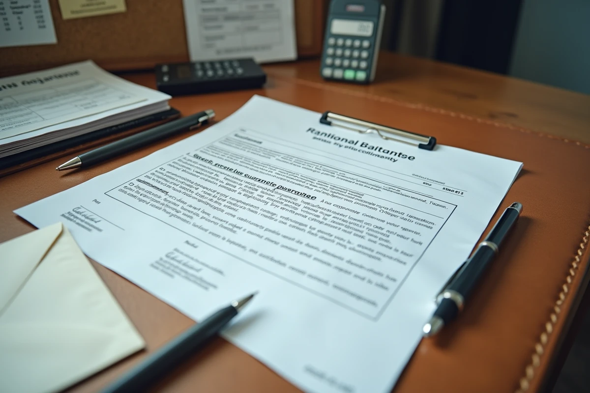 Documents administratifs pour contester une retenue sur garantie locative en Belgique posés sur un bureau